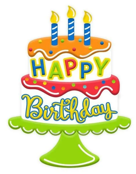 14.5" Metal Birthday Cake: Bright Colors