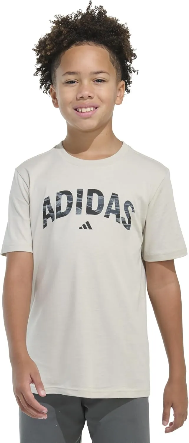 adidas Boys' Short Sleeve Graphic Tee Shirt