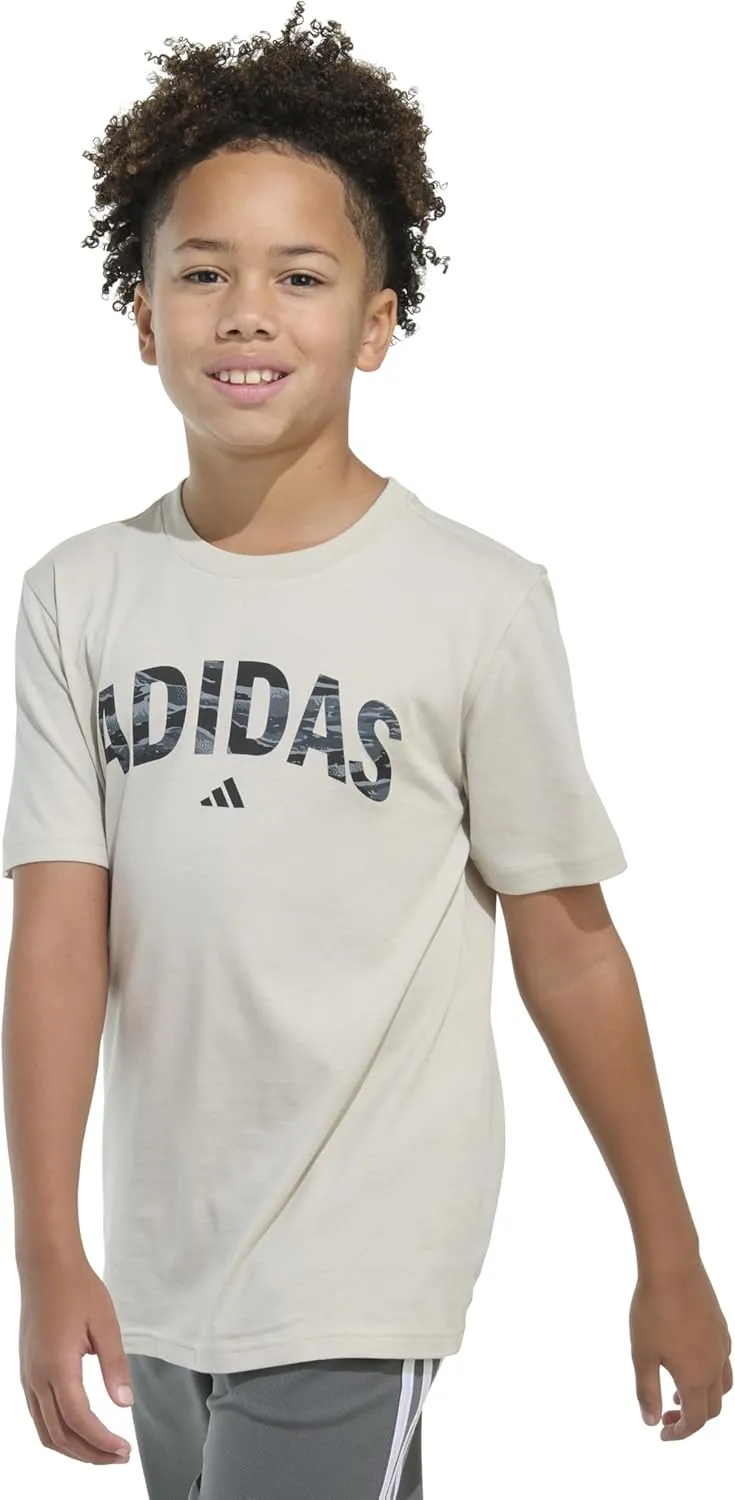 adidas Boys' Short Sleeve Graphic Tee Shirt