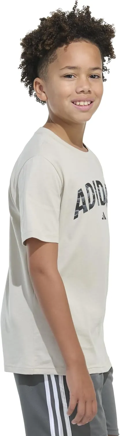 adidas Boys' Short Sleeve Graphic Tee Shirt