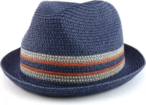 Big Oversized Stingy Brim Pinch Front Fedora Hat