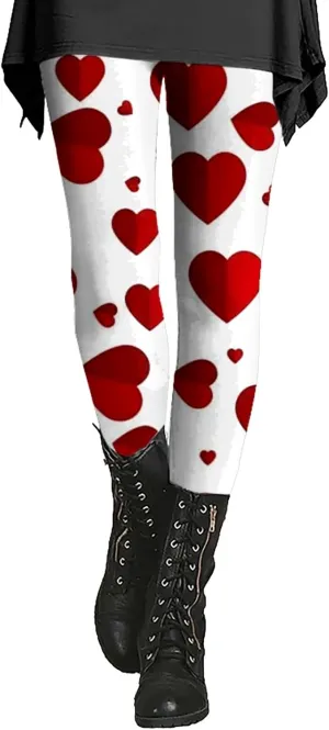 Butt Lifting Leggings for Women with Pockets Plus Size Valentine's Maternity Leggings Plaid Yoga Pants
