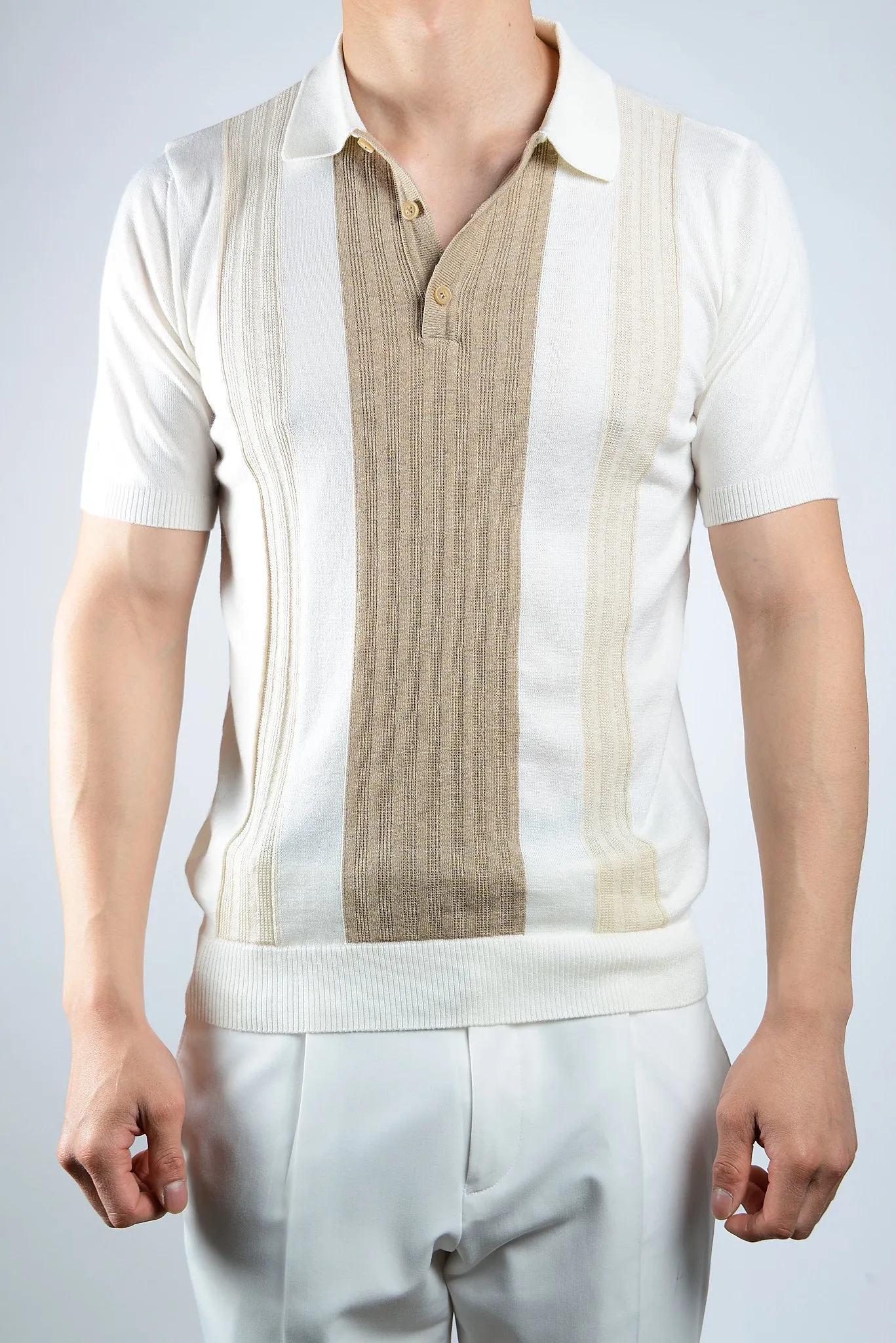 COLORBLOCK KNIT POLO