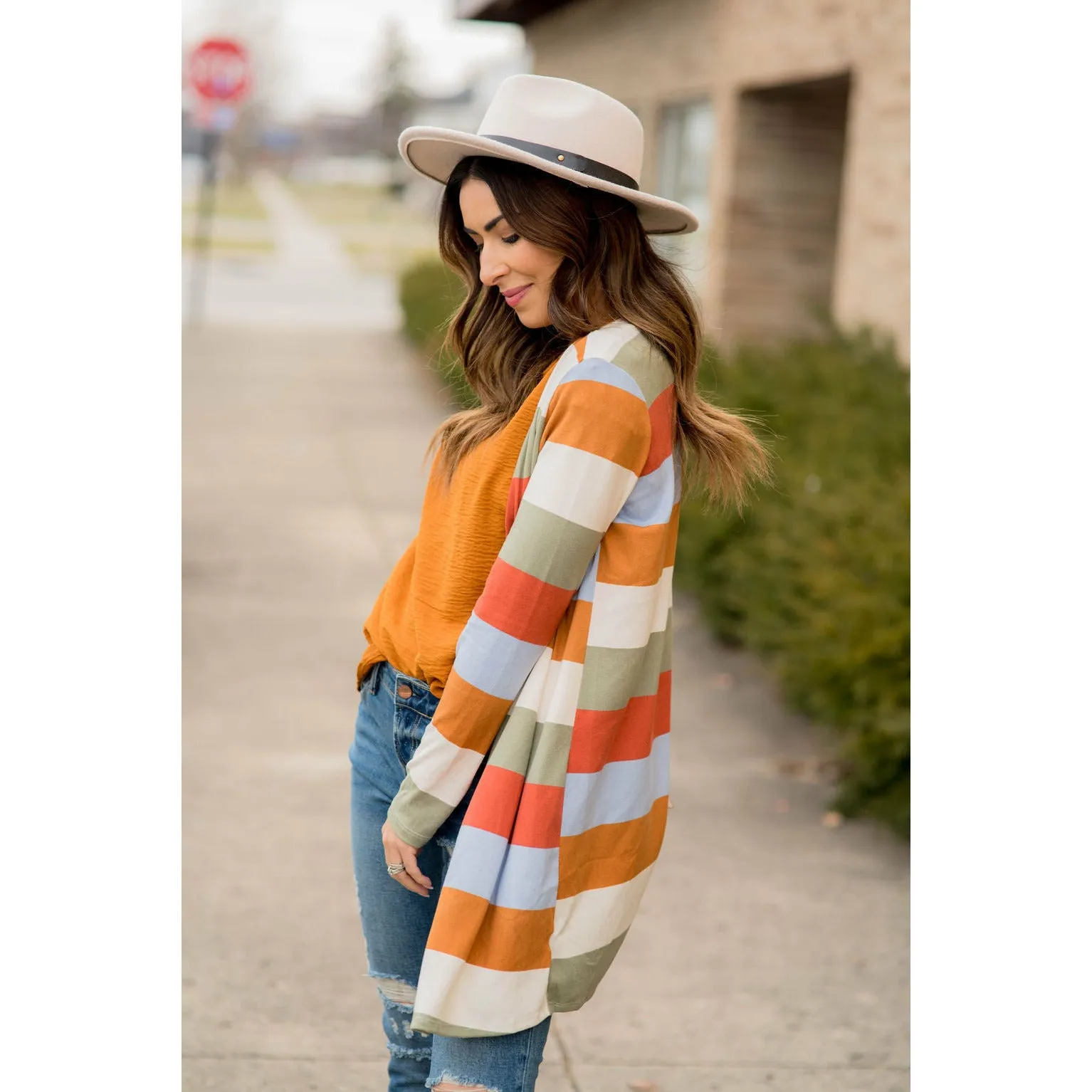Colorful Stripe Cardigan