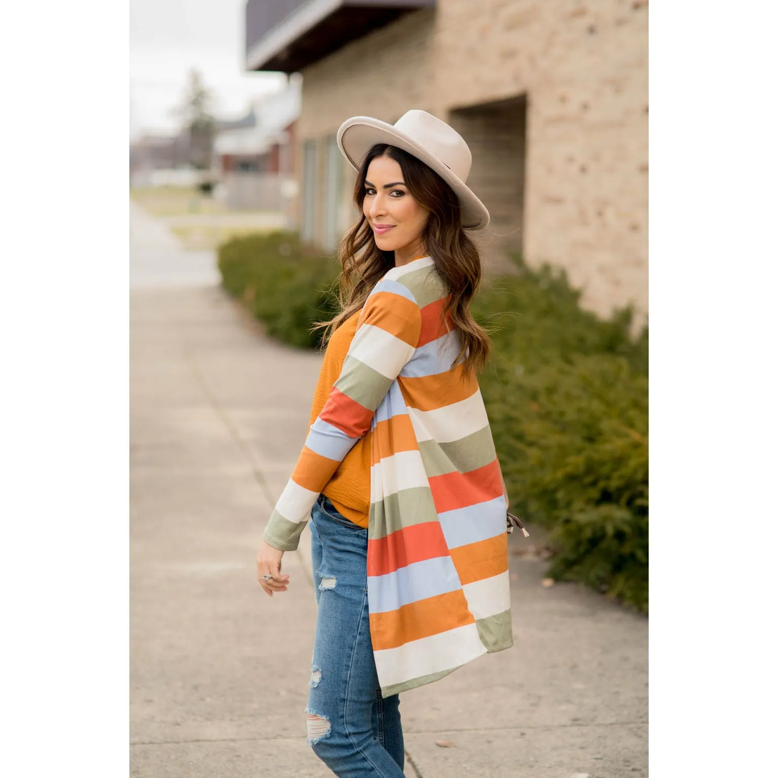 Colorful Stripe Cardigan