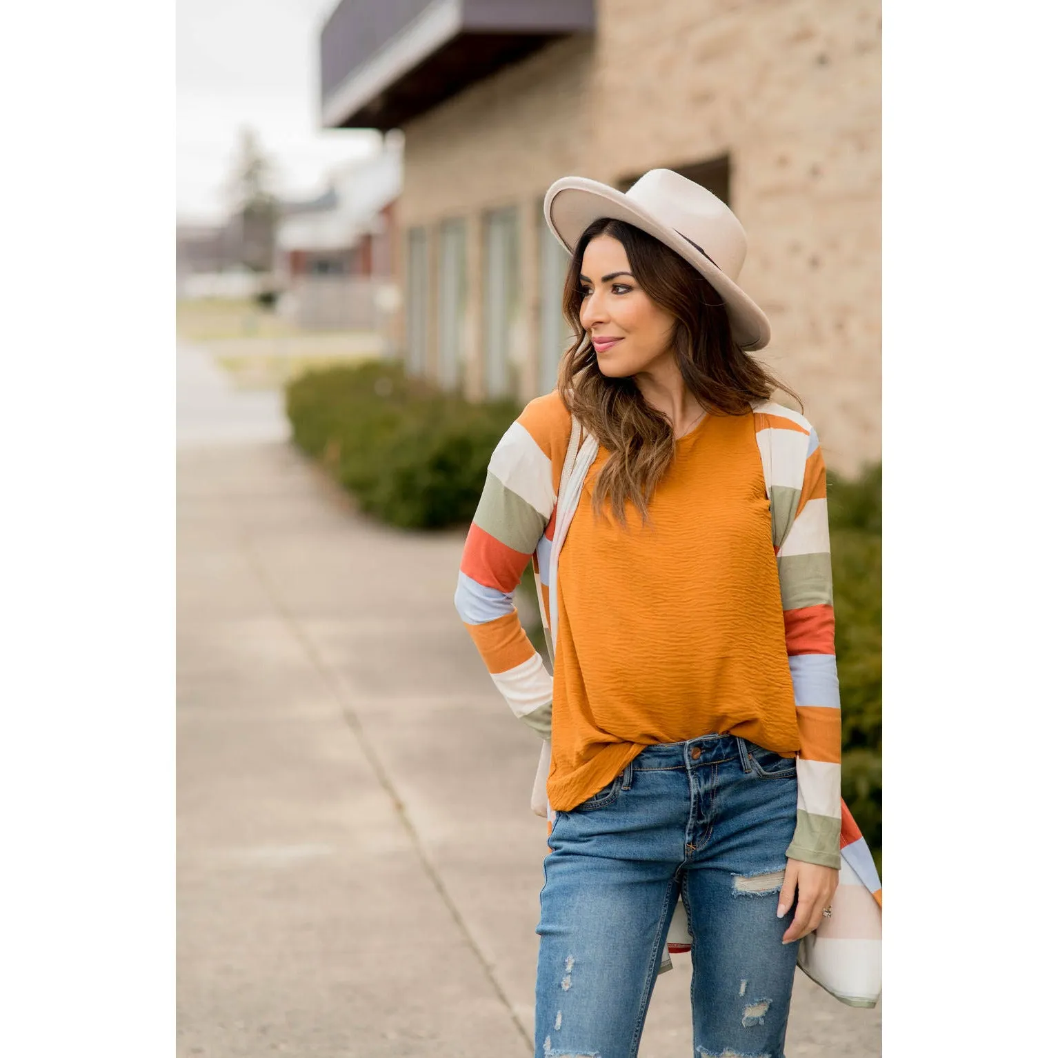 Colorful Stripe Cardigan