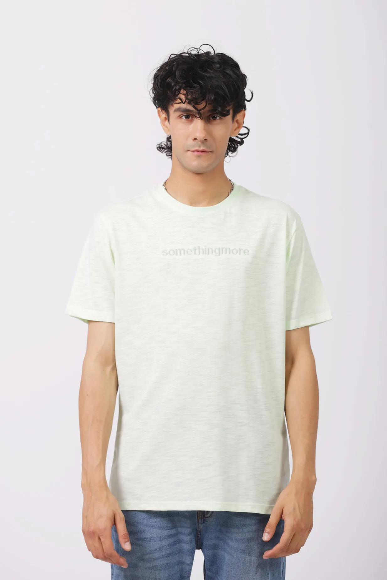 CREW NECK TEXTURED TEE