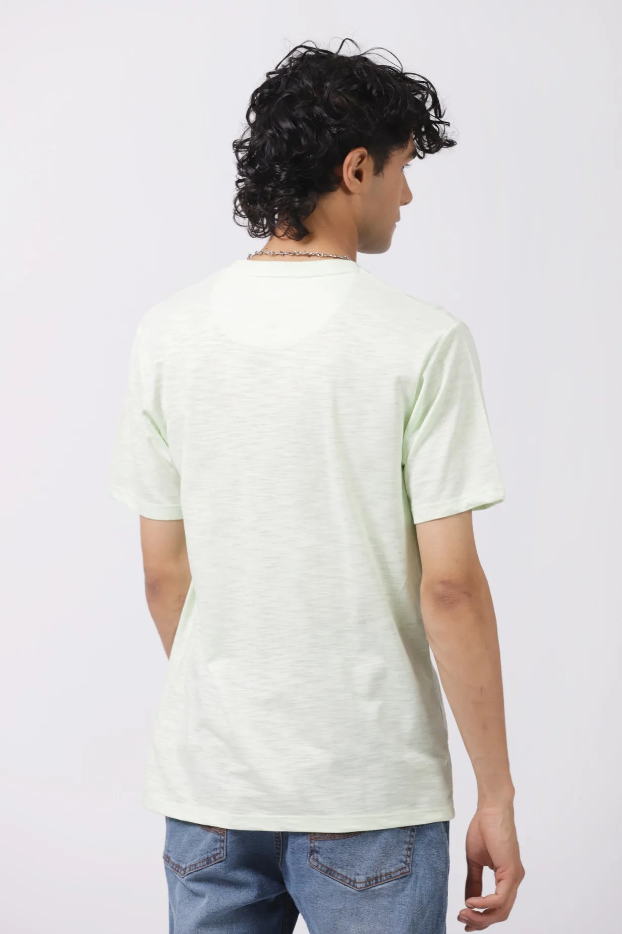 CREW NECK TEXTURED TEE
