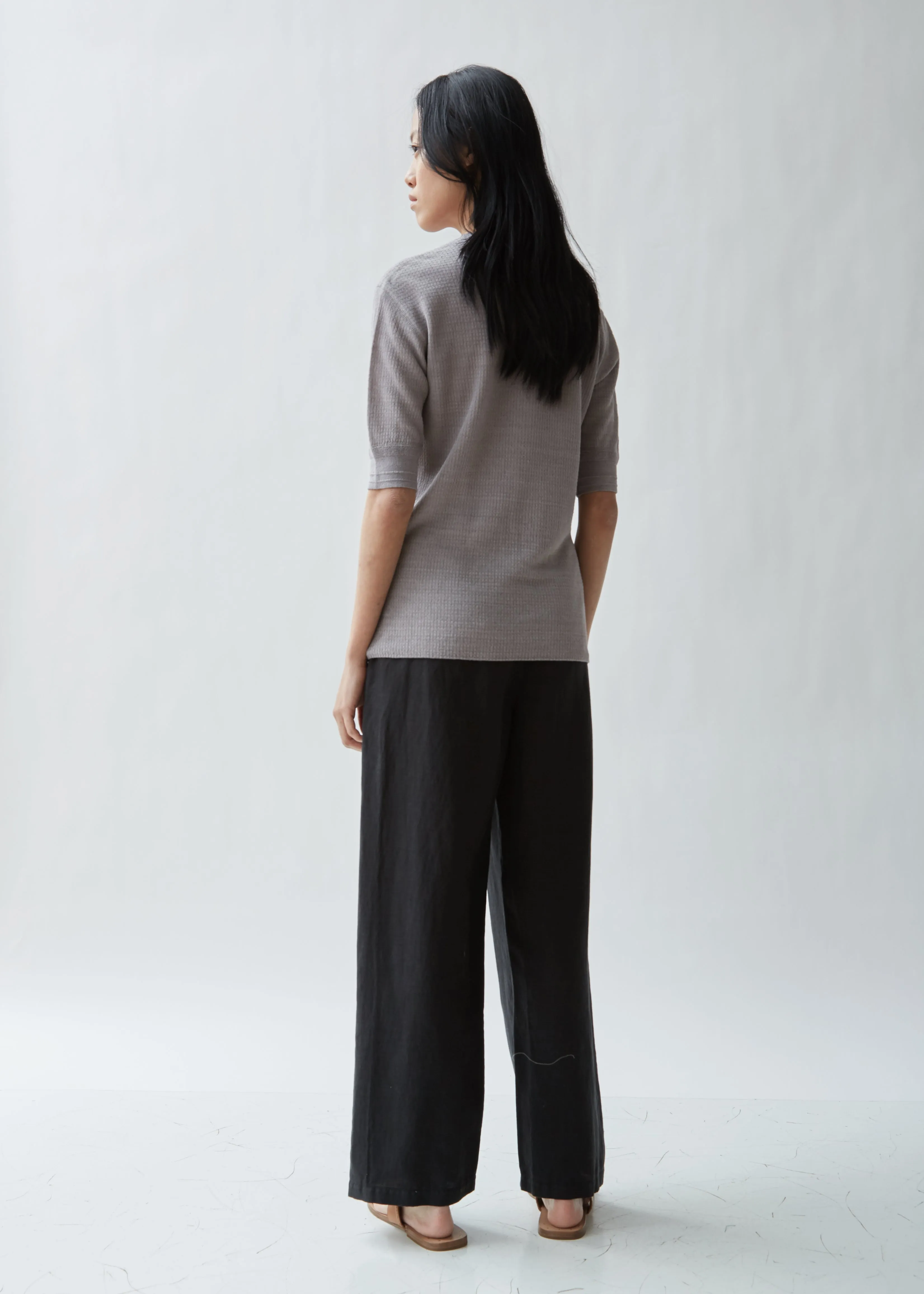 Drop Shoulder Short Sleeve Top