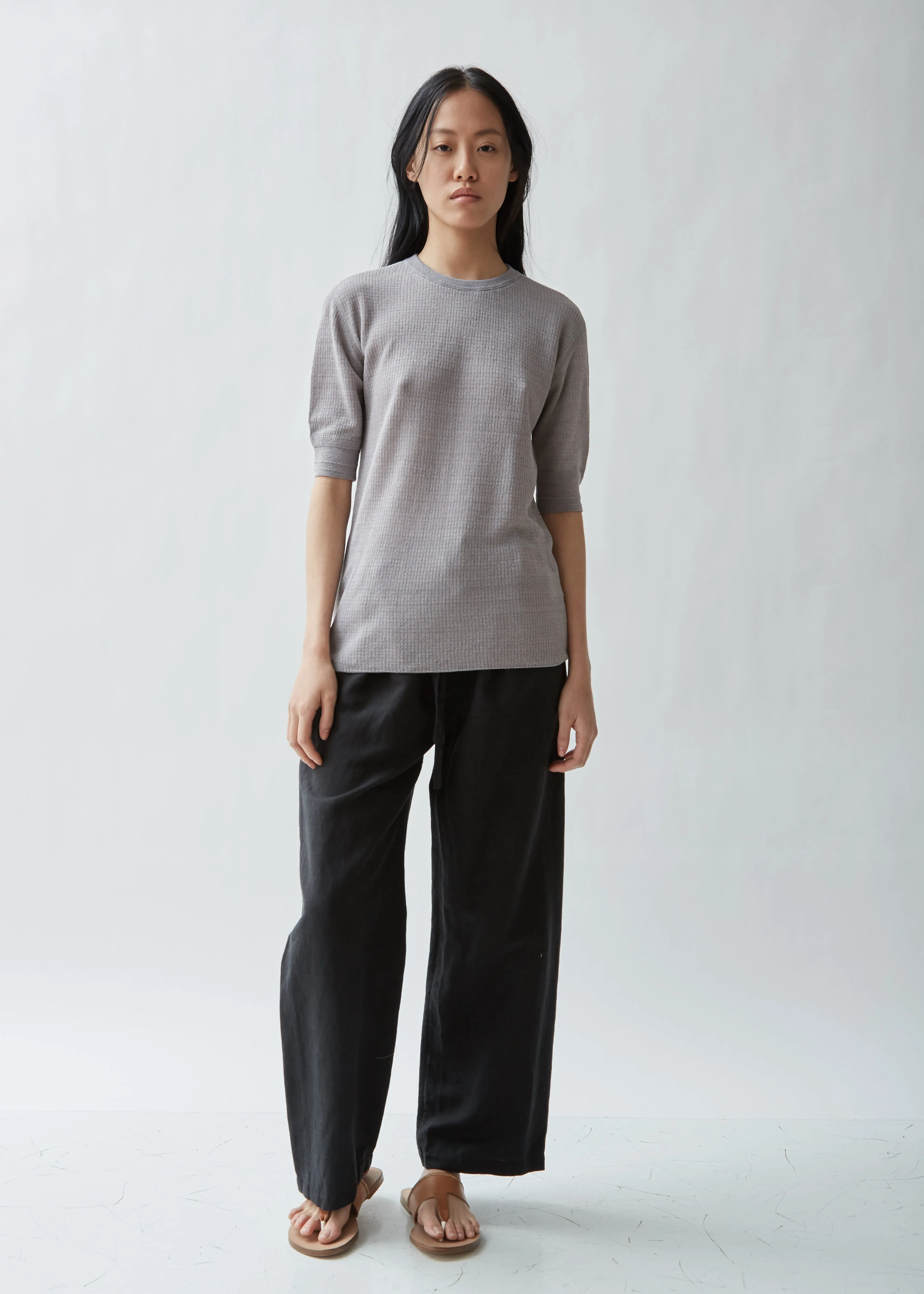 Drop Shoulder Short Sleeve Top