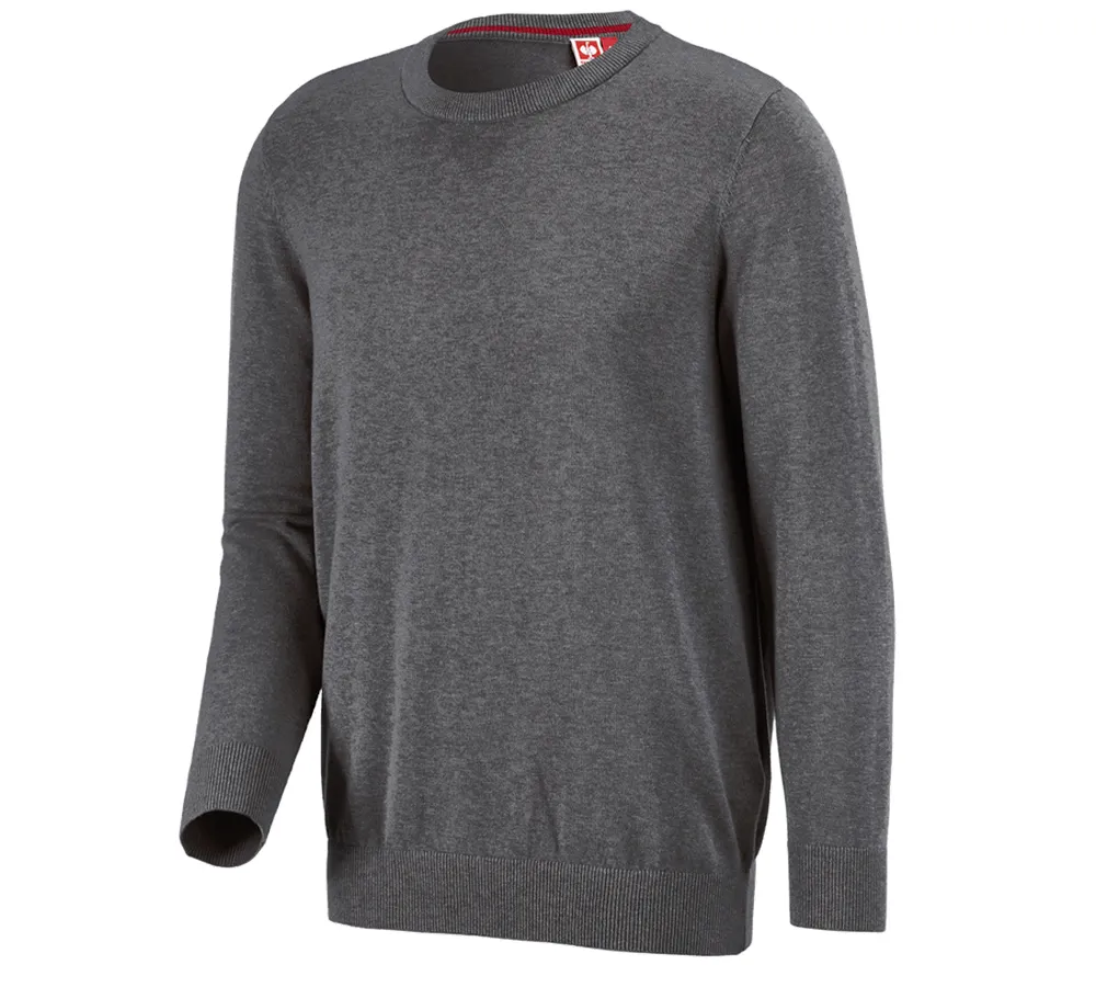 e.s. Knitted pullover, round neck