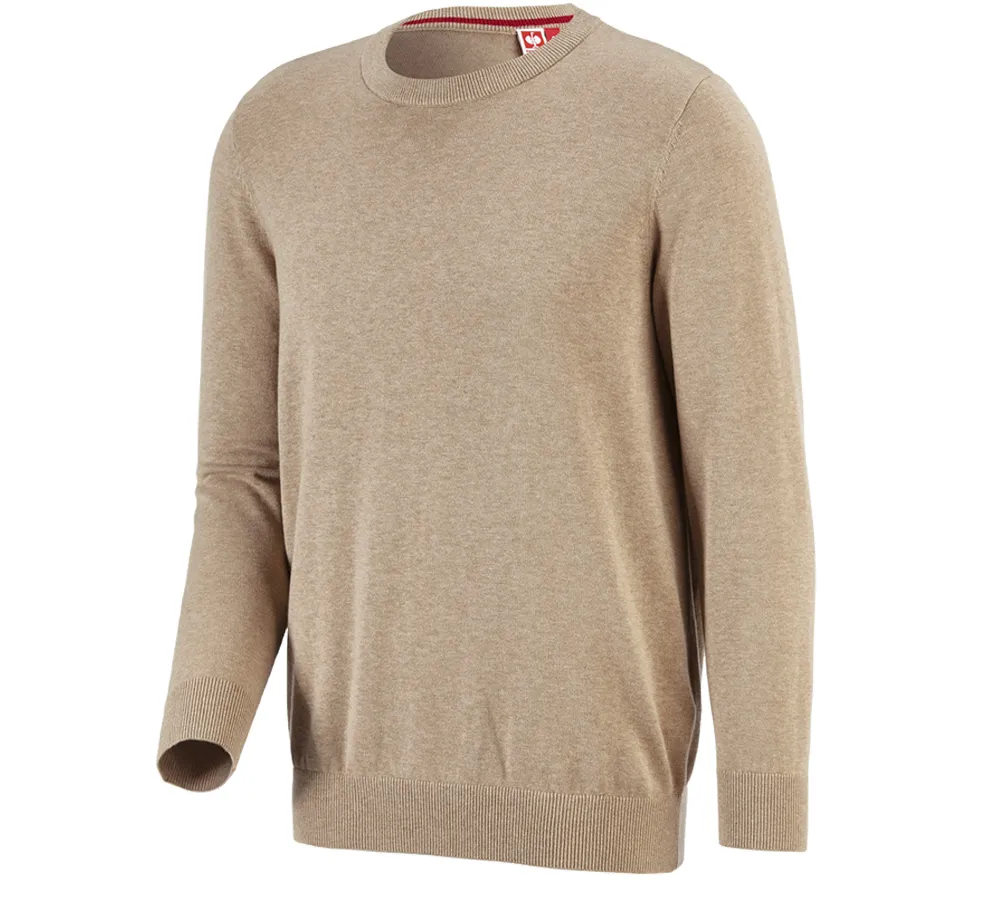 e.s. Knitted pullover, round neck