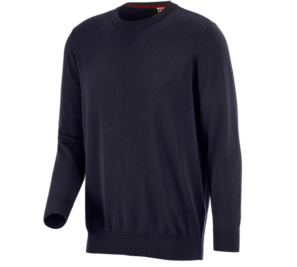 e.s. Knitted pullover, round neck