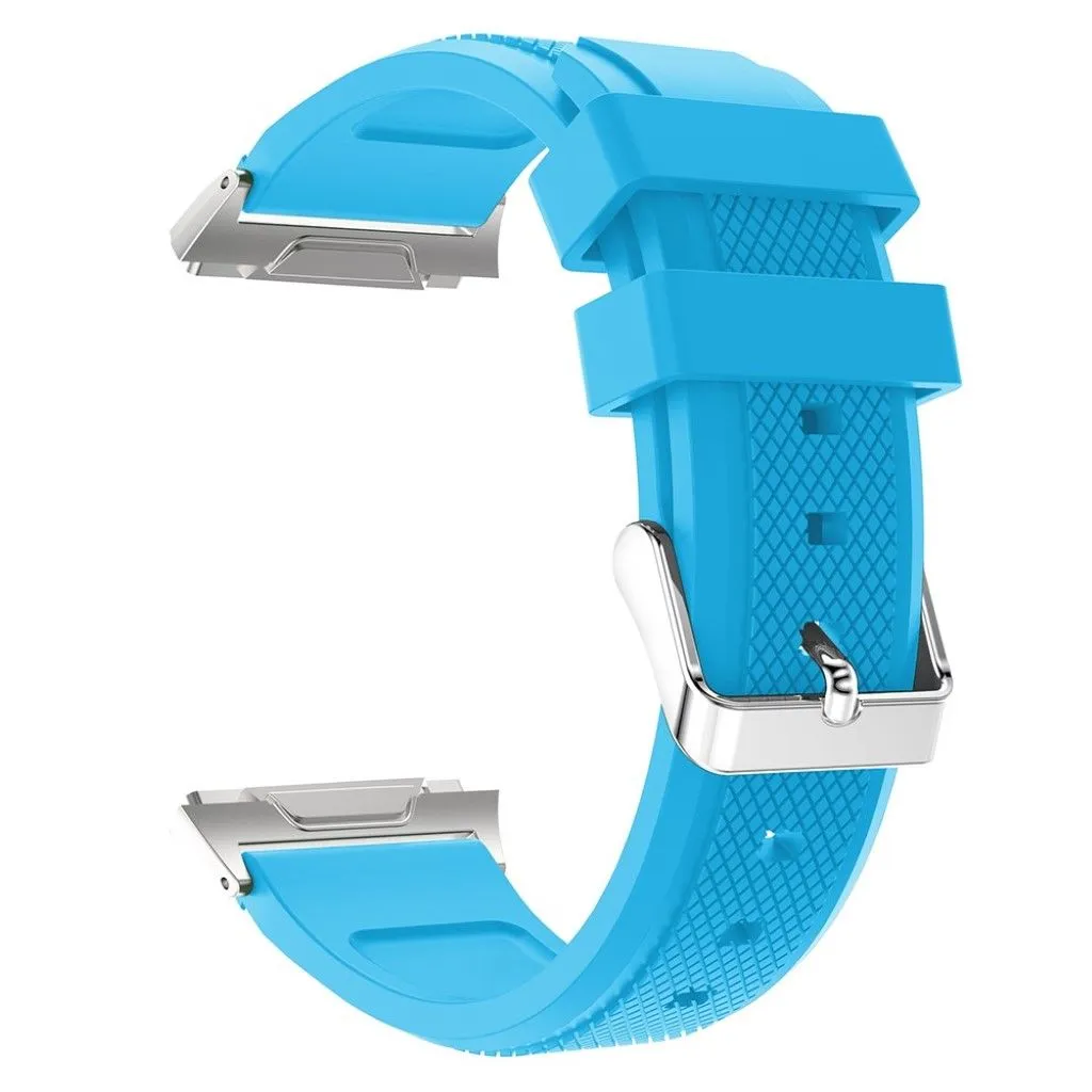 Fitbit Ionic rhombus texture soft silicone watchband - Blue