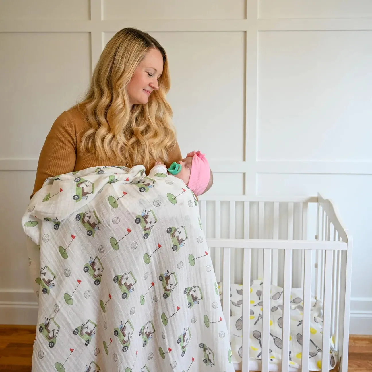 Golf A Round Swaddle Blanket