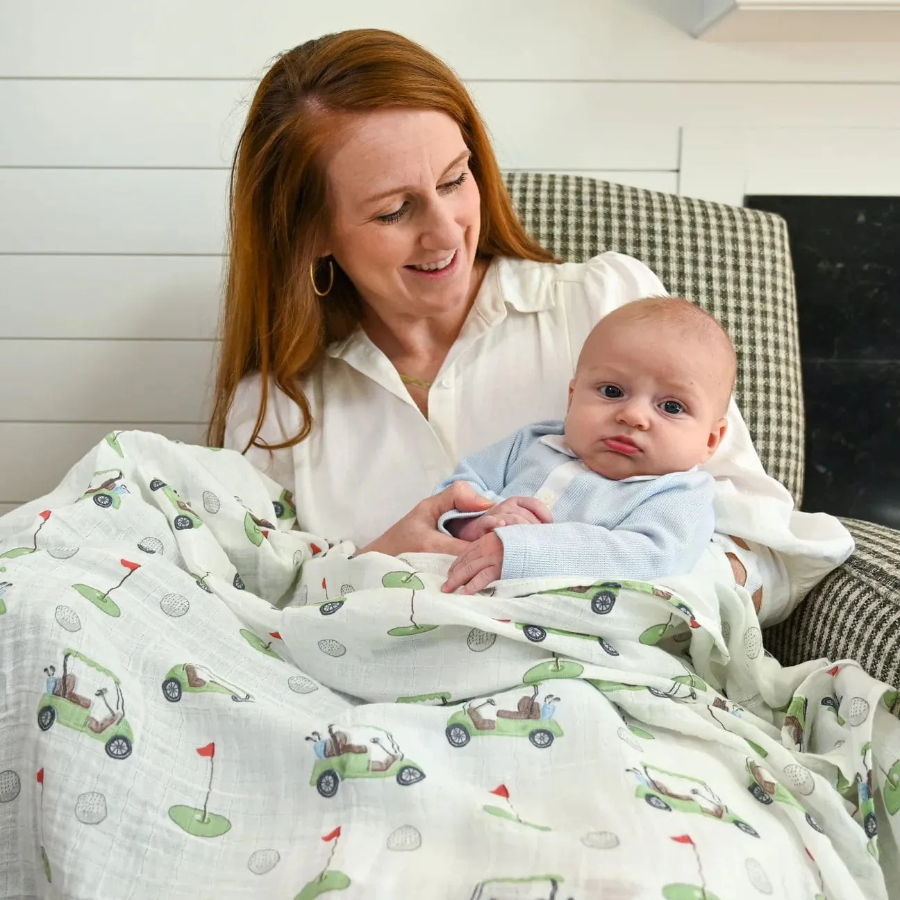 Golf A Round Swaddle Blanket