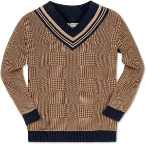 Hope & Henry Boys' Long Sleeve V-Neck Cricket Sweater