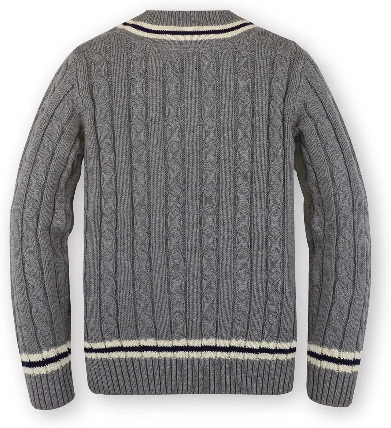 Hope & Henry Boys' Long Sleeve V-Neck Cricket Sweater