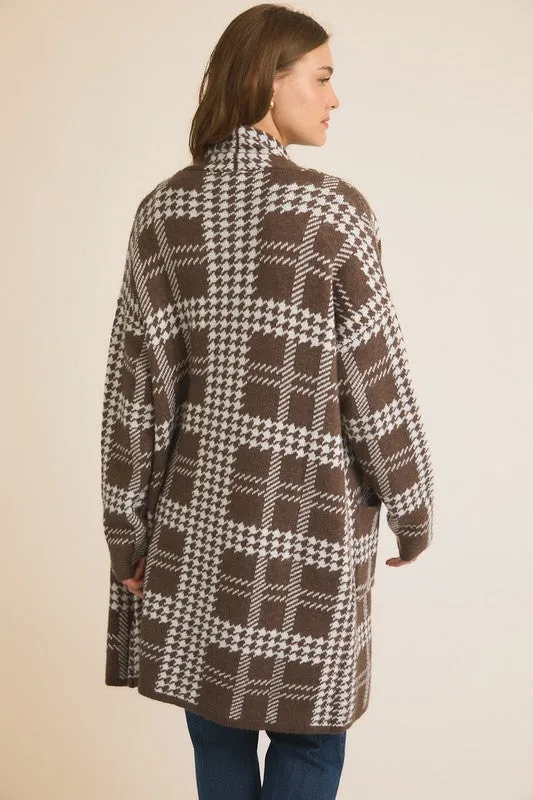 Houndstooth Coatigans - 2 Colors!
