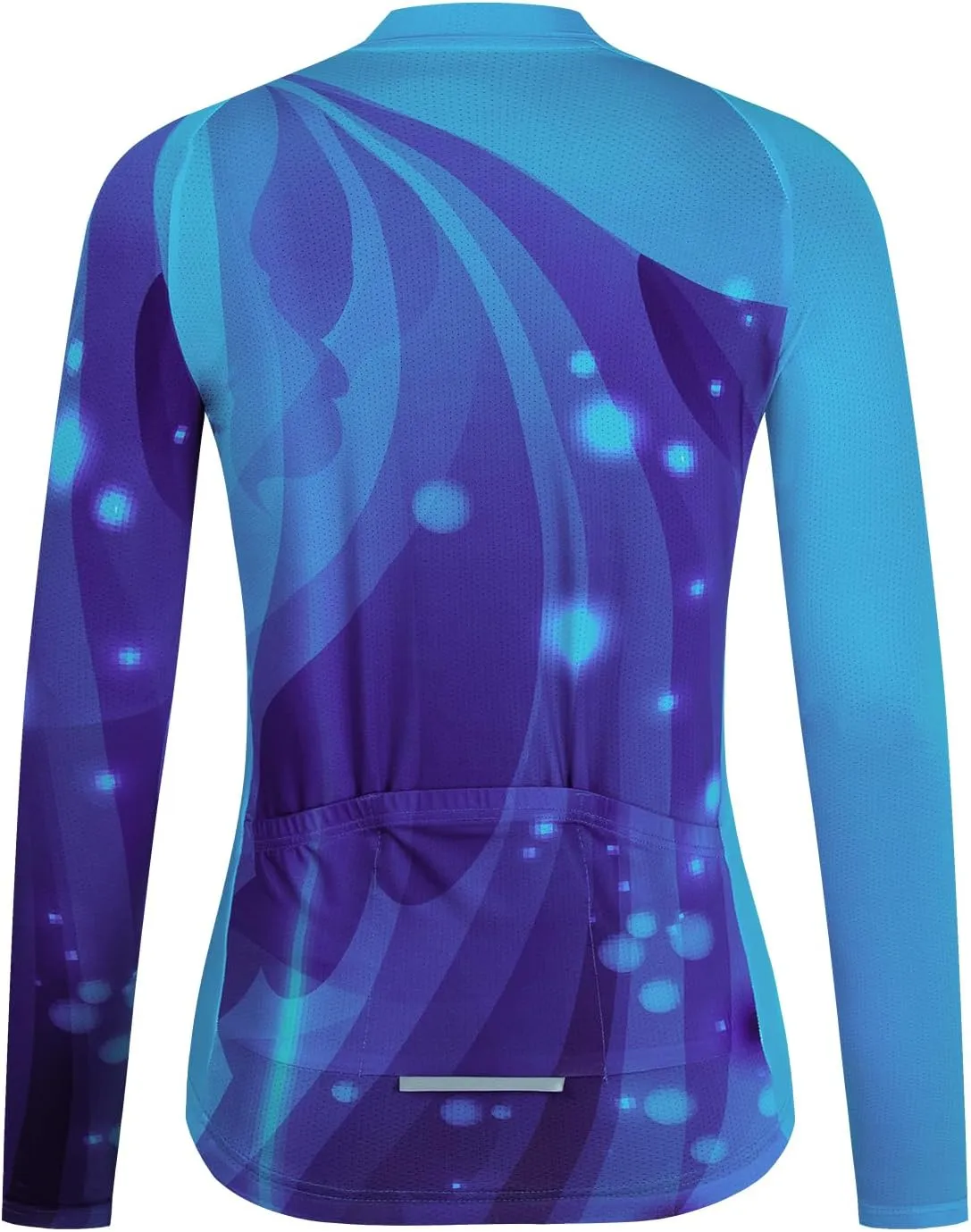 JPOJPO Cycling Jersey Women's Long Sleeve Tops Bike Shirts Bicycle Sport Jacket with 3-Pockets