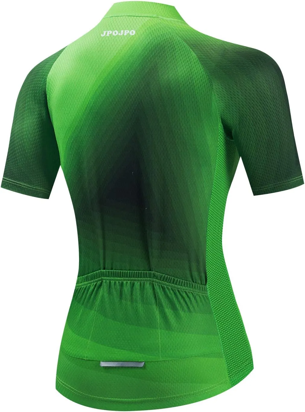JPOJPO Women's Cycling Jersey, Short Sleeve and Bike Clothing Reflective 3-Pockets S-3XL