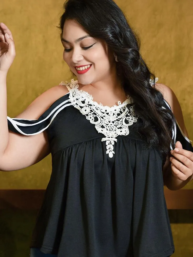 Lace Backless Top