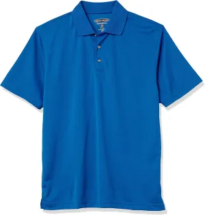 Men's Pebble Beach Golf Polo Shirt with Short Sleeve and Horizontal Textured Design