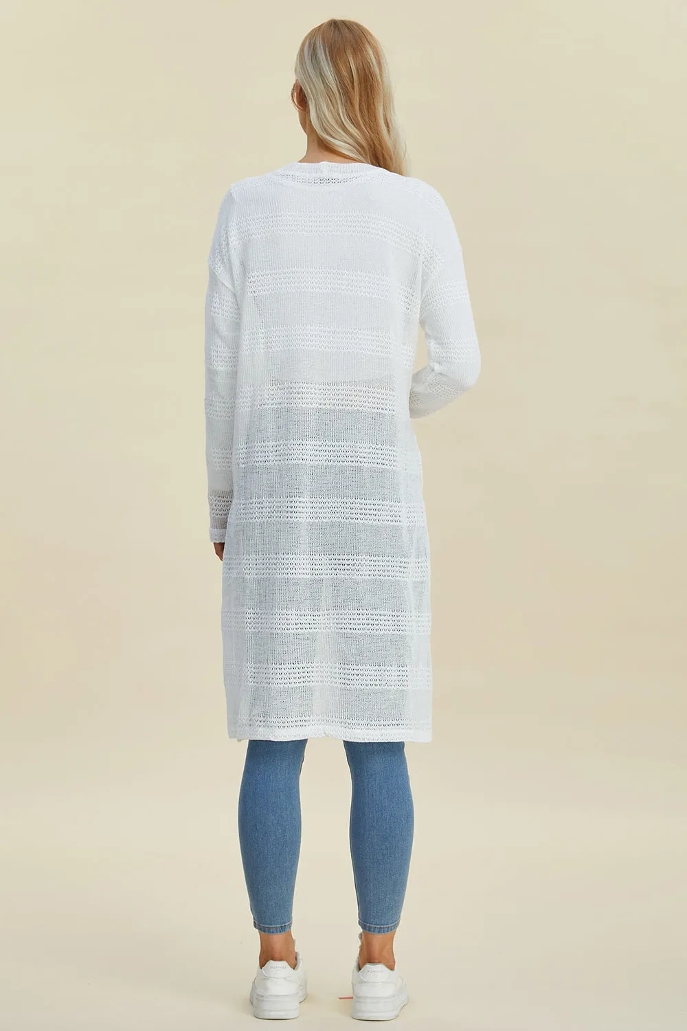 Open Front Longline Cardigan - 4 Colors