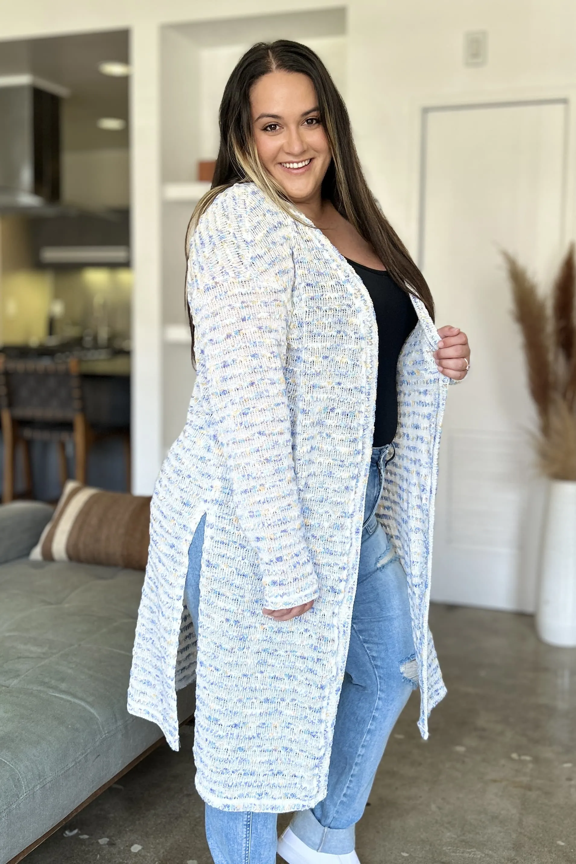Open Front Longline Cardigan - 4 Colors