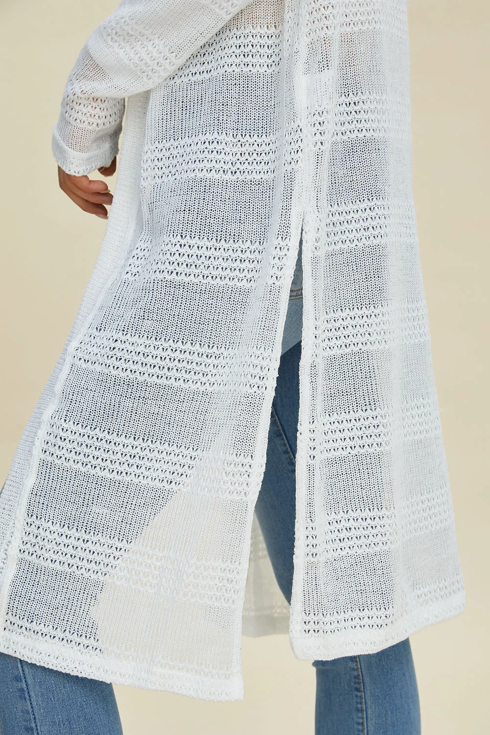 Open Front Longline Cardigan - 4 Colors