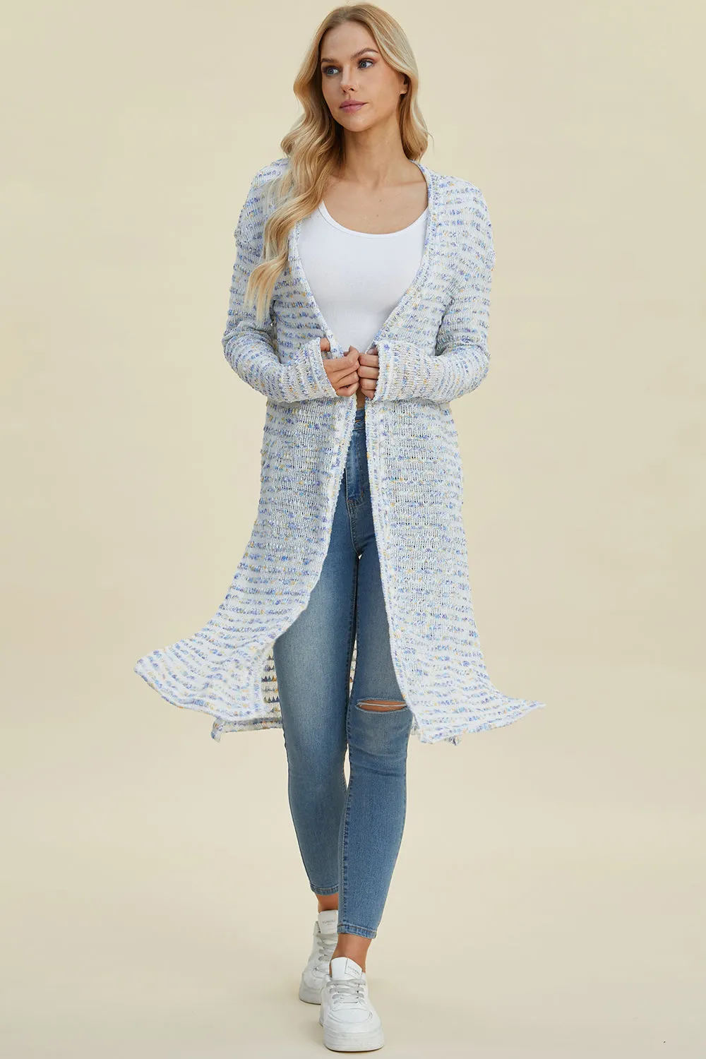 Open Front Longline Cardigan - 4 Colors
