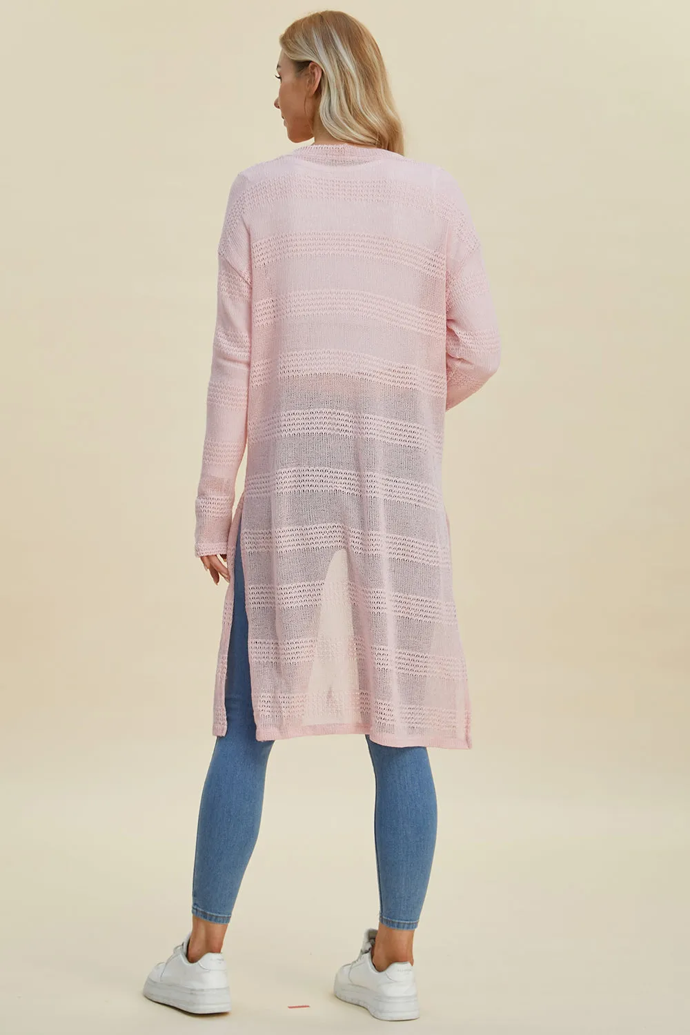 Open Front Longline Cardigan - 4 Colors