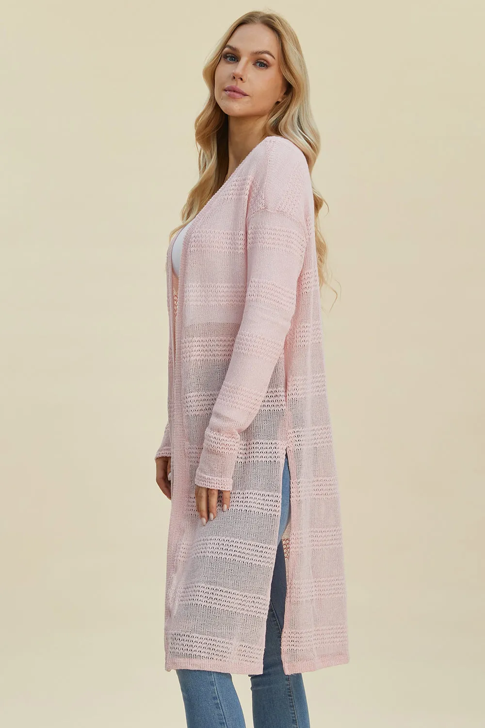Open Front Longline Cardigan - 4 Colors