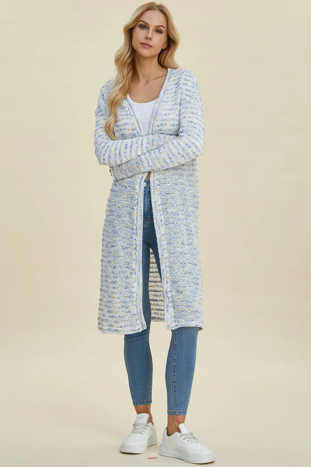 Open Front Longline Cardigan - 4 Colors