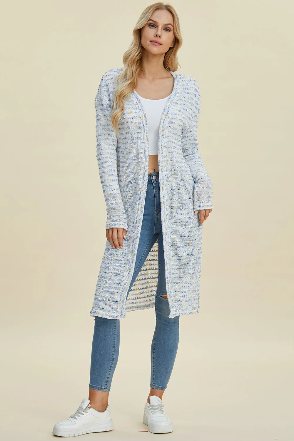 Open Front Longline Cardigan - 4 Colors