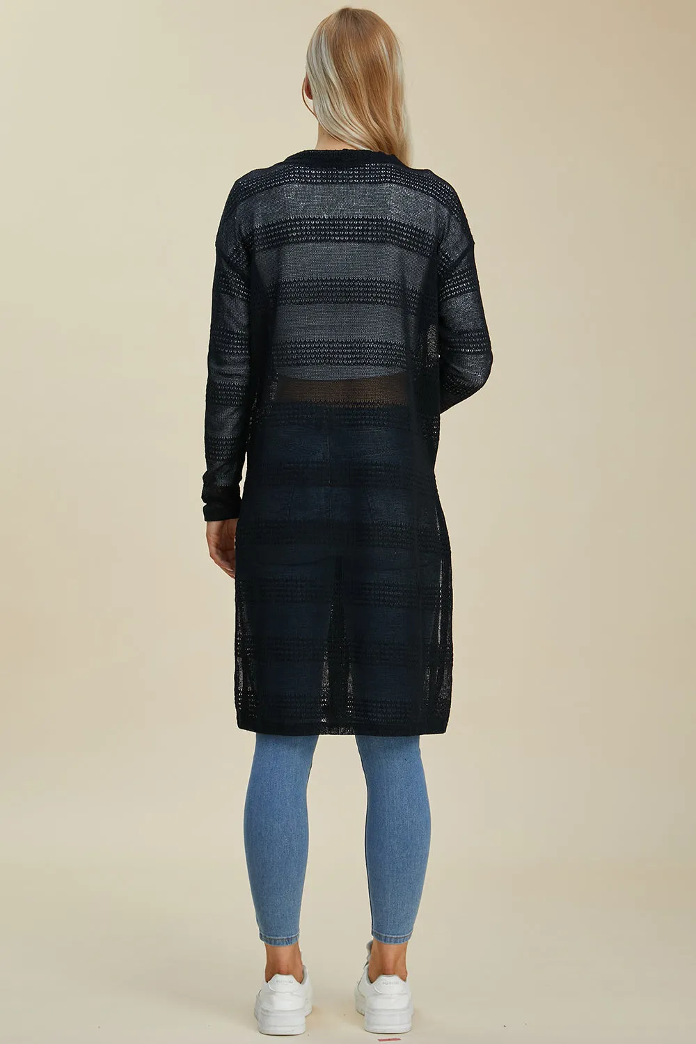 Open Front Longline Cardigan - 4 Colors