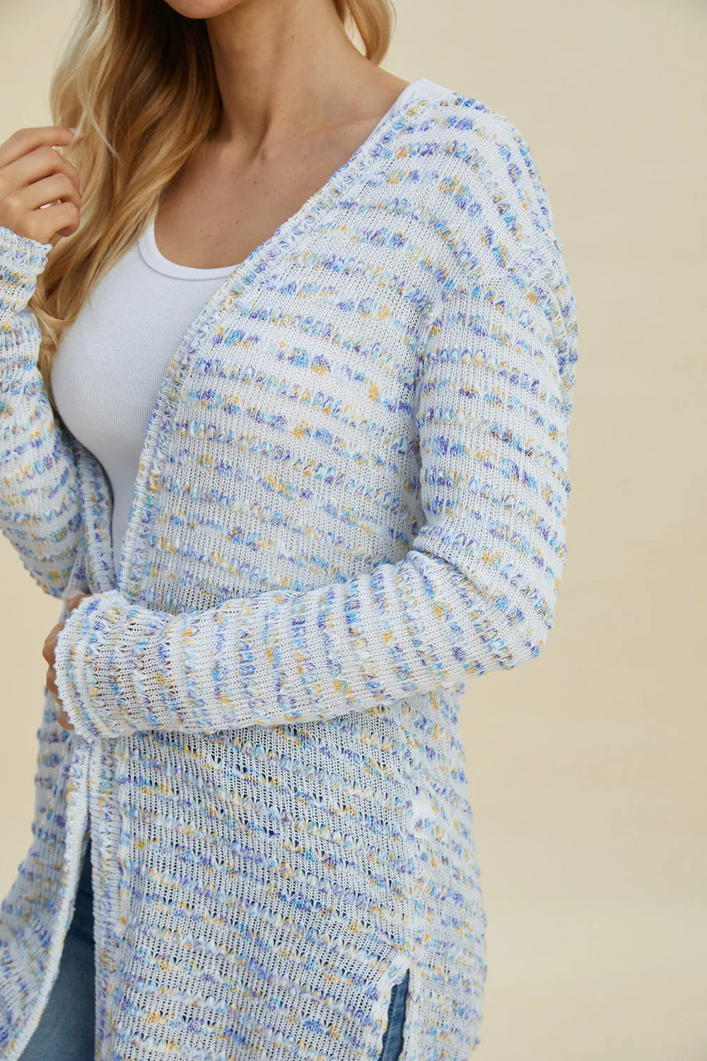 Open Front Longline Cardigan - 4 Colors
