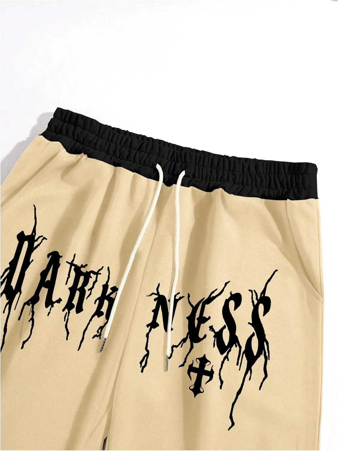 SHENHE Men's Graphic Print Jogger Pants Drawstring Sweatpants with Pocket