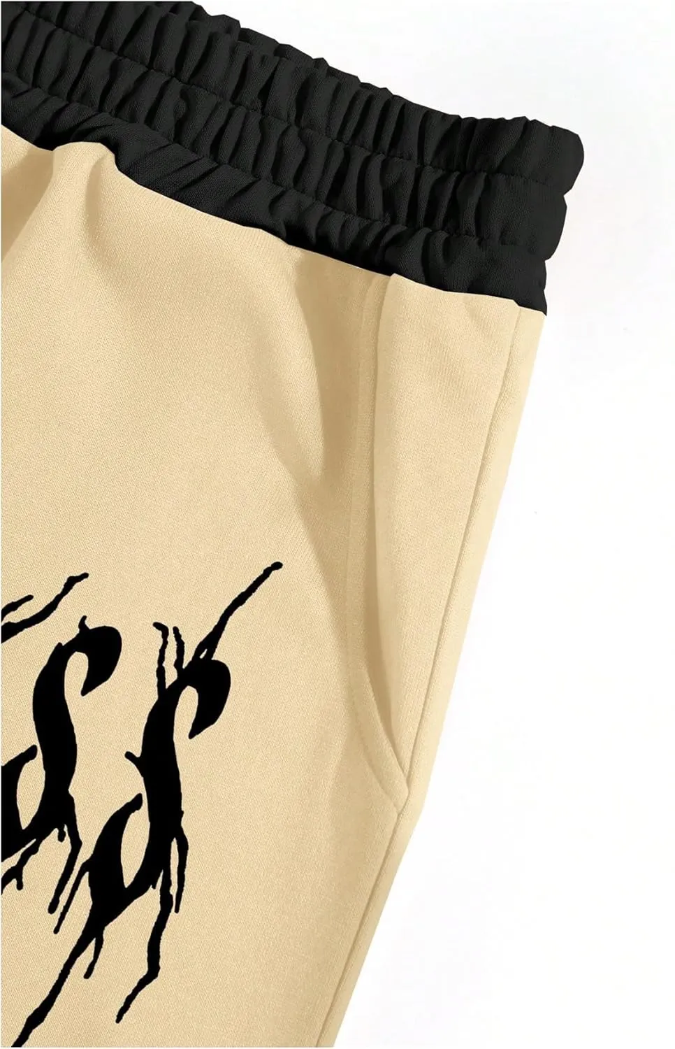 SHENHE Men's Graphic Print Jogger Pants Drawstring Sweatpants with Pocket