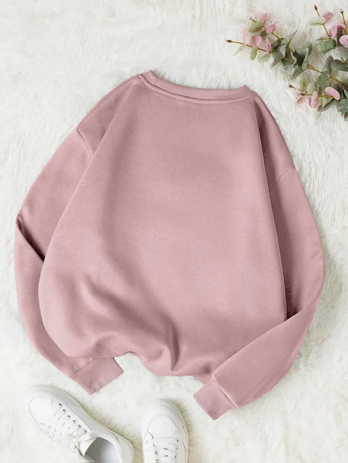 SHENHE Women's Graphic Letter Print Sweatshirt Long Sleeve Pullover Thermal Top