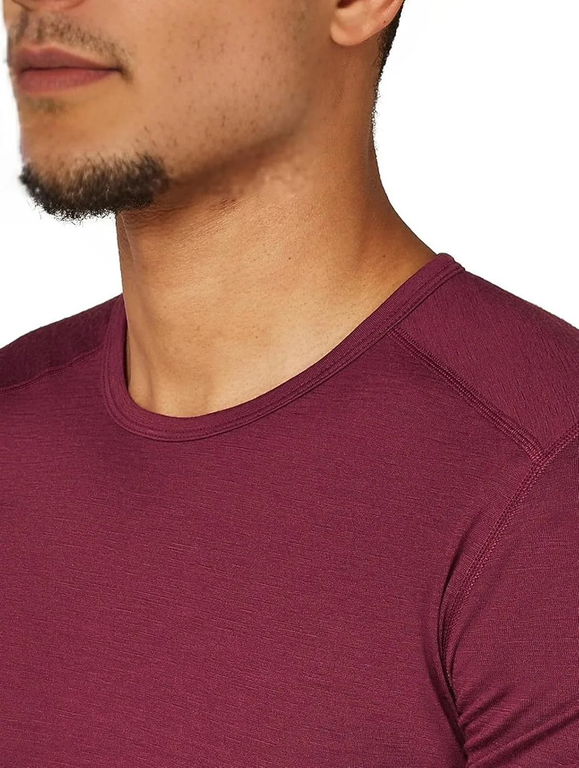 SIORO 100% Merino Wool T-Shirt for Men Short Sleeve Base Layers Odor Resistance Crew Neck Undershirt for Outdoor Hiking S-XXL