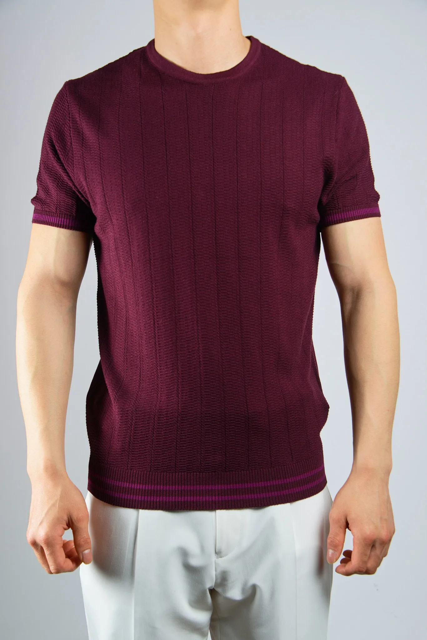 S/S Textured Crew Shirt