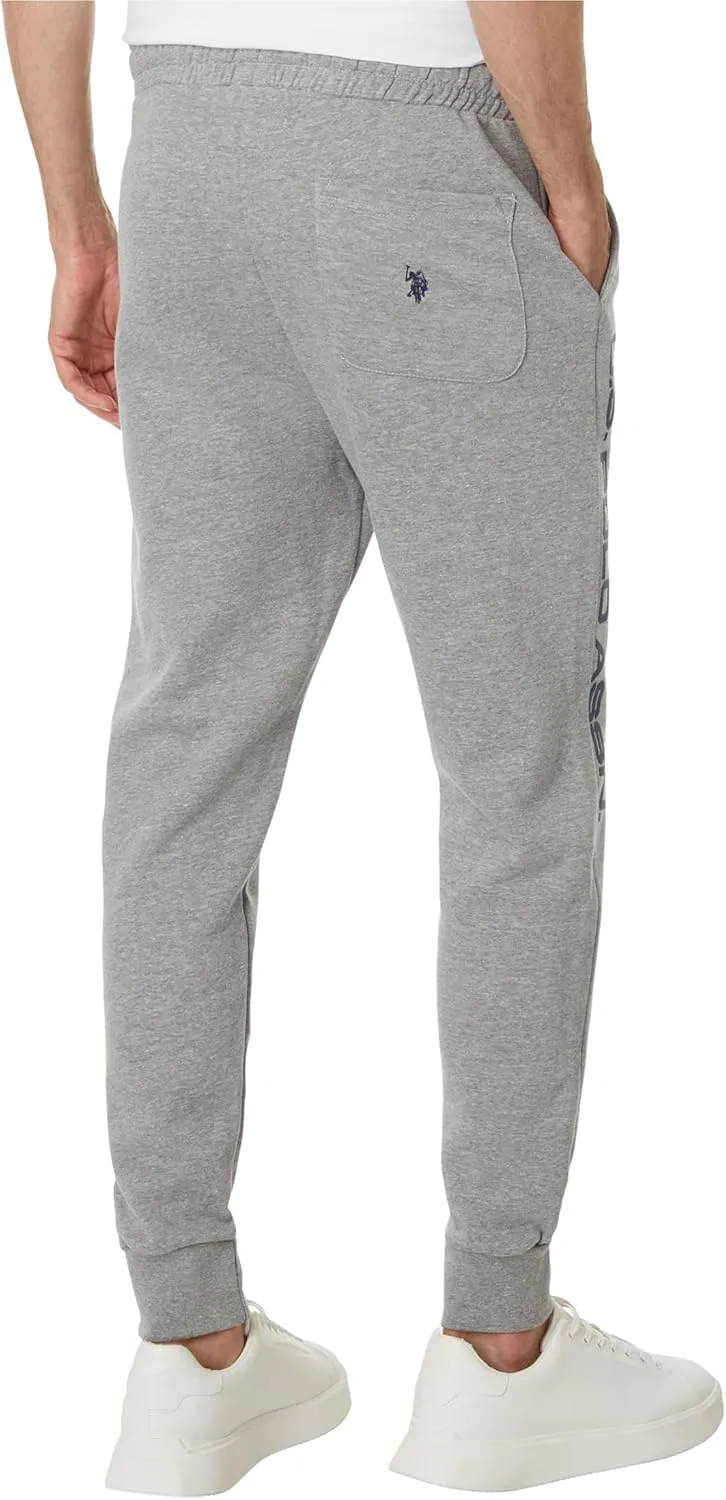 U.S. POLO ASSN. Men's Graphic Print Fleece Knit Jogger Pants