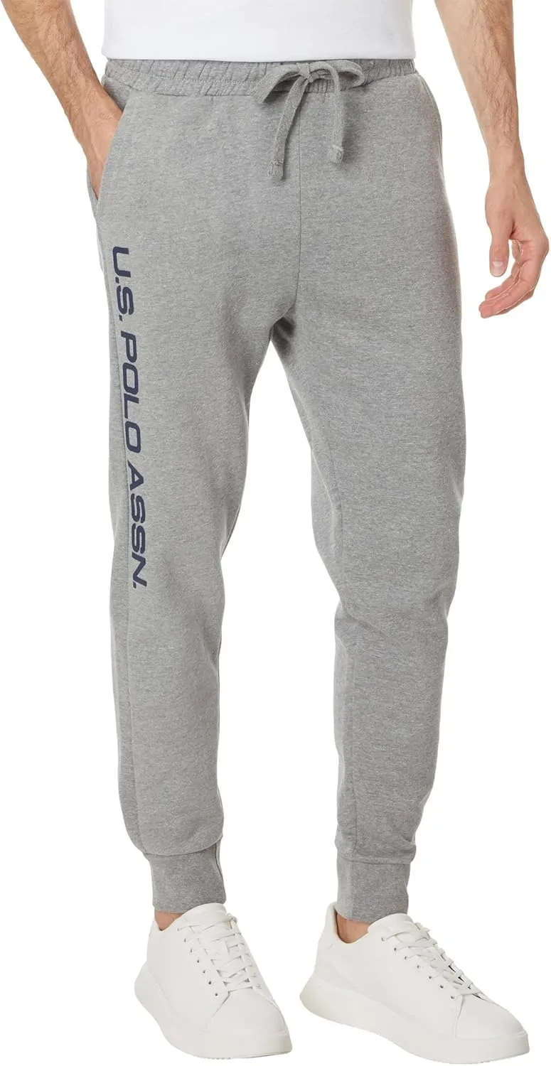 U.S. POLO ASSN. Men's Graphic Print Fleece Knit Jogger Pants