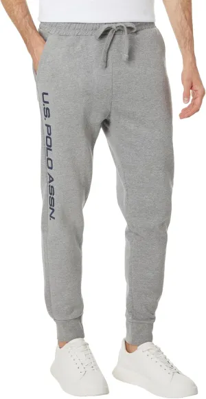 U.S. POLO ASSN. Men's Graphic Print Fleece Knit Jogger Pants