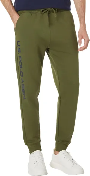 U.S. POLO ASSN. Men's Graphic Print Fleece Knit Jogger Pants