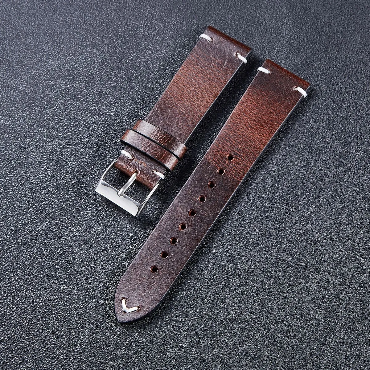 Vintage Oiled Leather Watch Straps Compatible with the Suunto Vertical