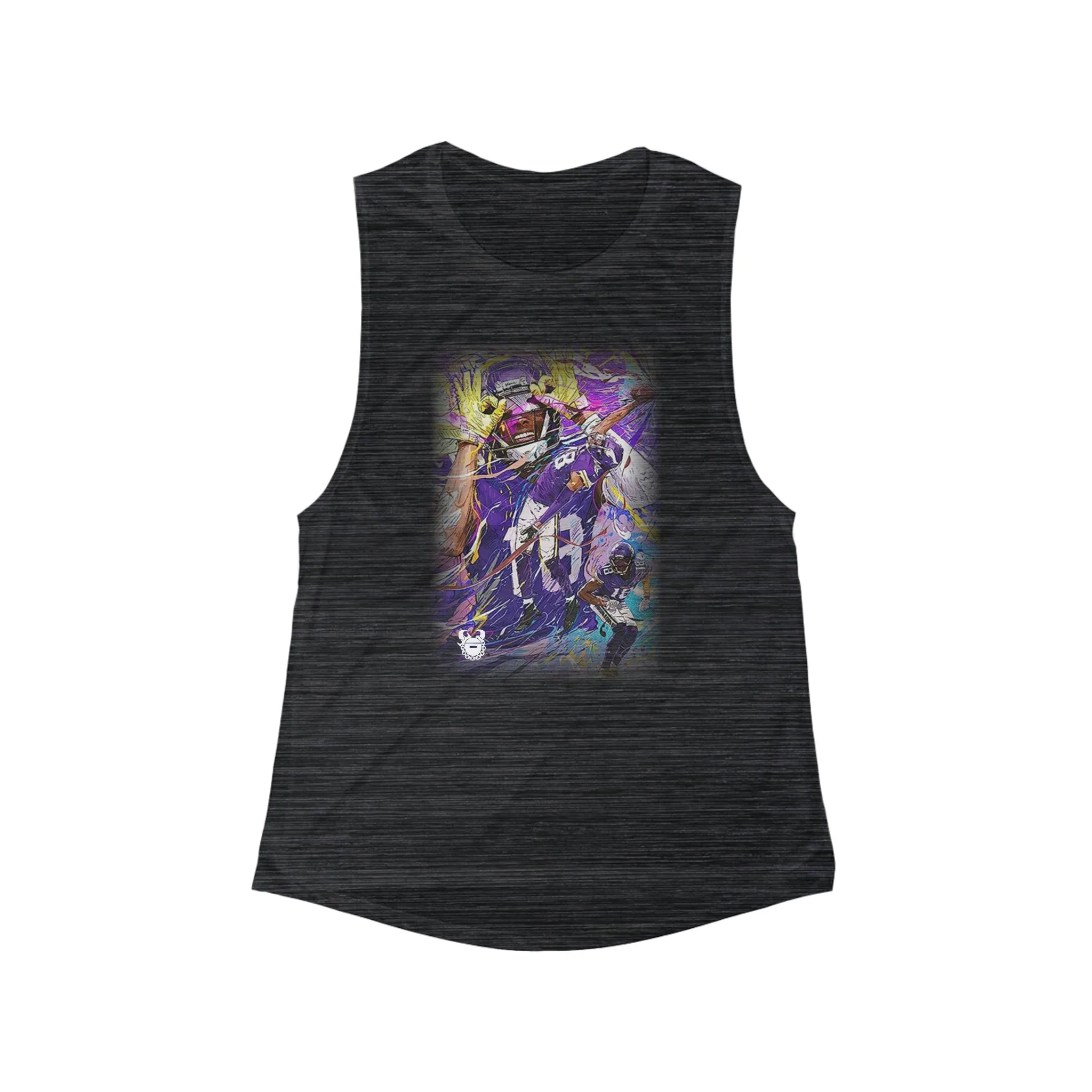 Women's Flowy Scoop Muscle Tank - Griddy Dance