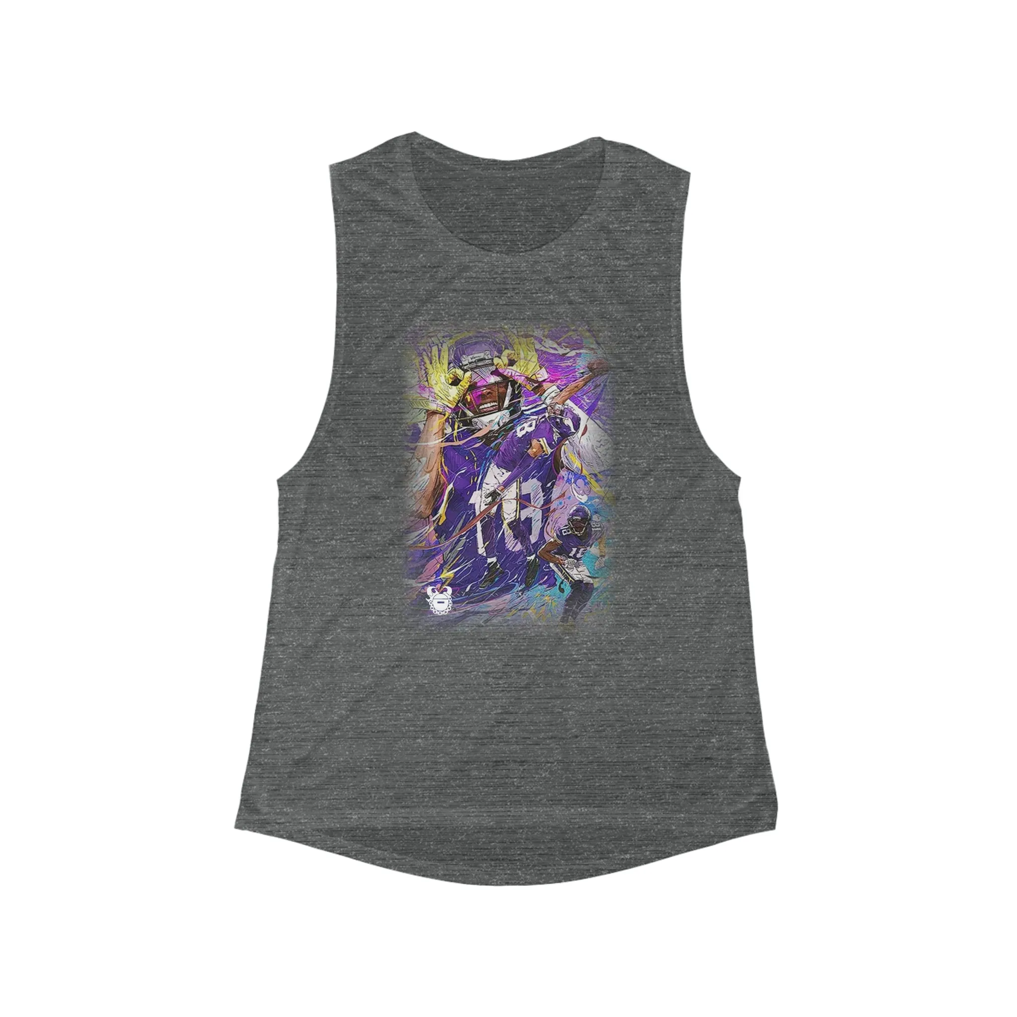 Women's Flowy Scoop Muscle Tank - Griddy Dance