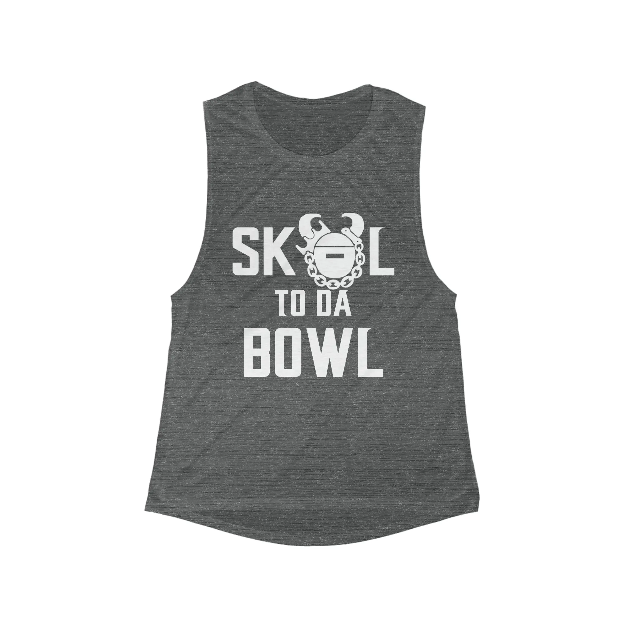 Women's Flowy Scoop Muscle Tank - to da BOWL